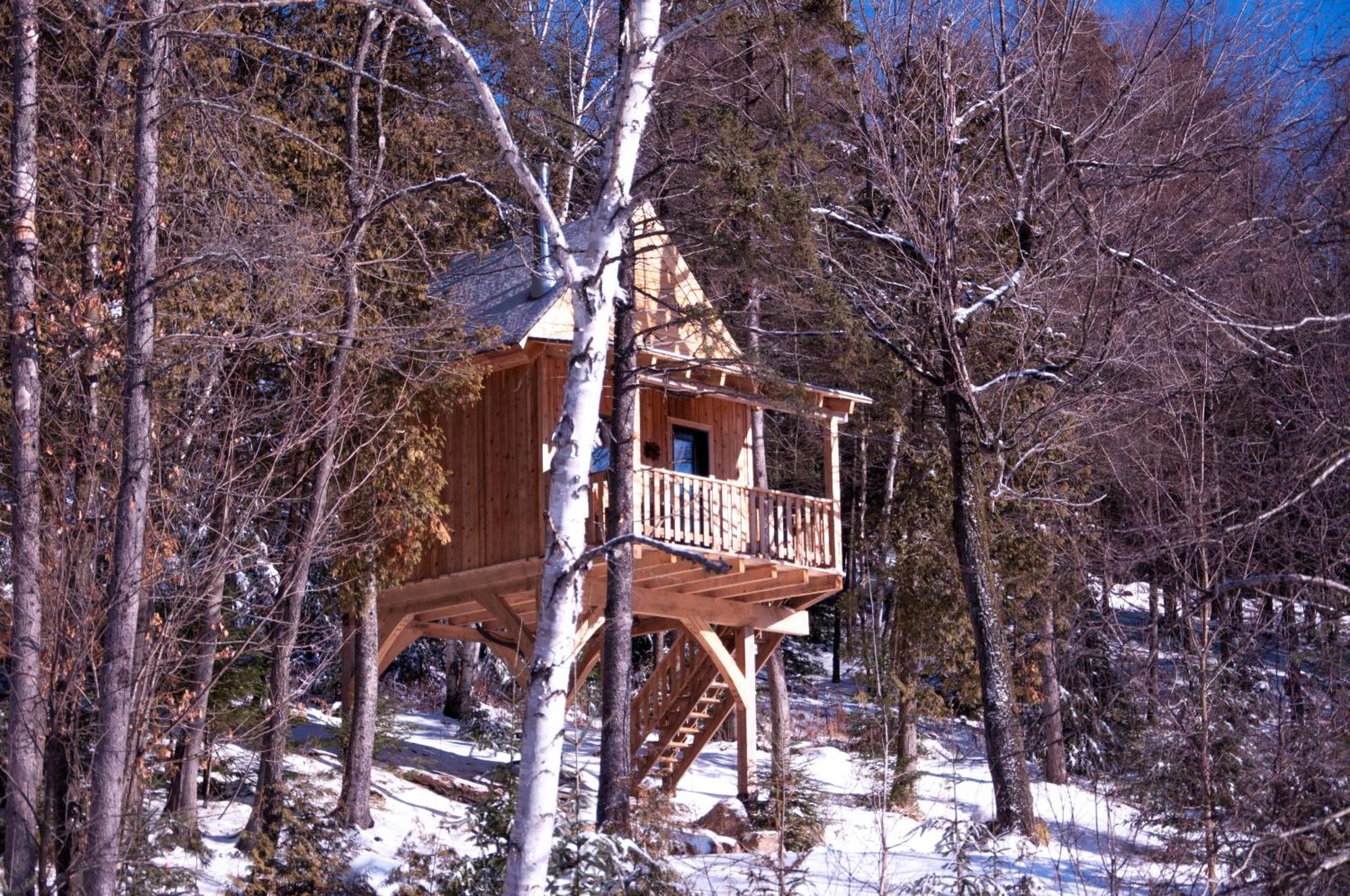 Les Cabanes Du Trappeur Wentworth-Nord Exterior foto