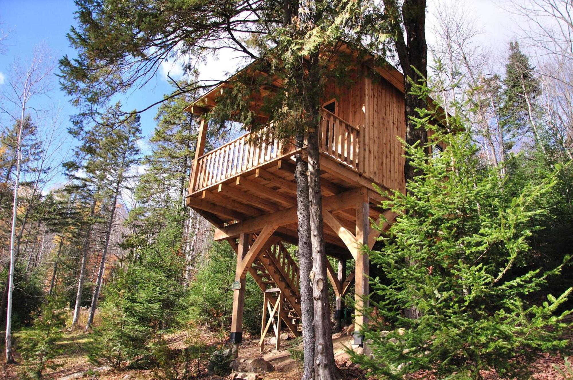 Les Cabanes Du Trappeur Wentworth-Nord Exterior foto